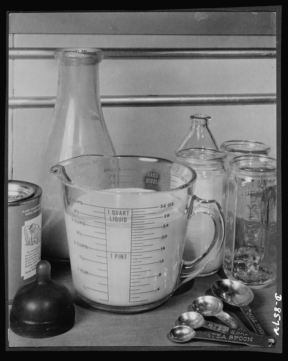 Substitute materials. Glass utensils. New type glass measuring cups have easy-to-read markings. The quart measuring cup…