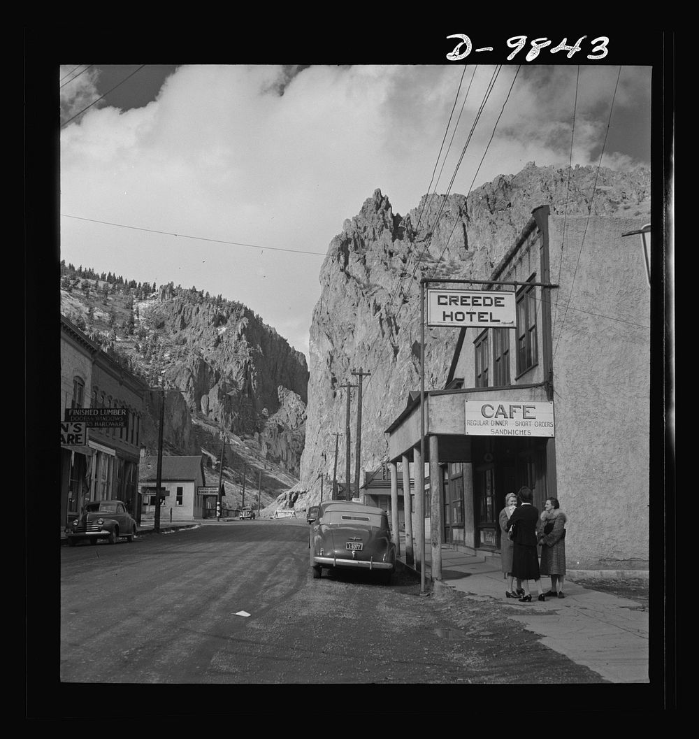 Production. Lead. Main street of Creede, Colorado. Creede, for many years a "ghost town," has resumed the activities that…