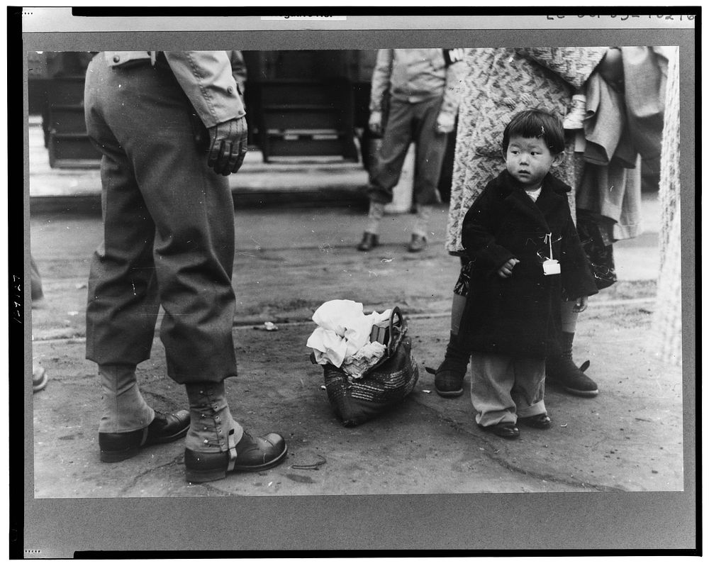 Los Angeles, California. The evacuation of Japanese-Americans from West Coast areas under U.S. Army war emergency order.…