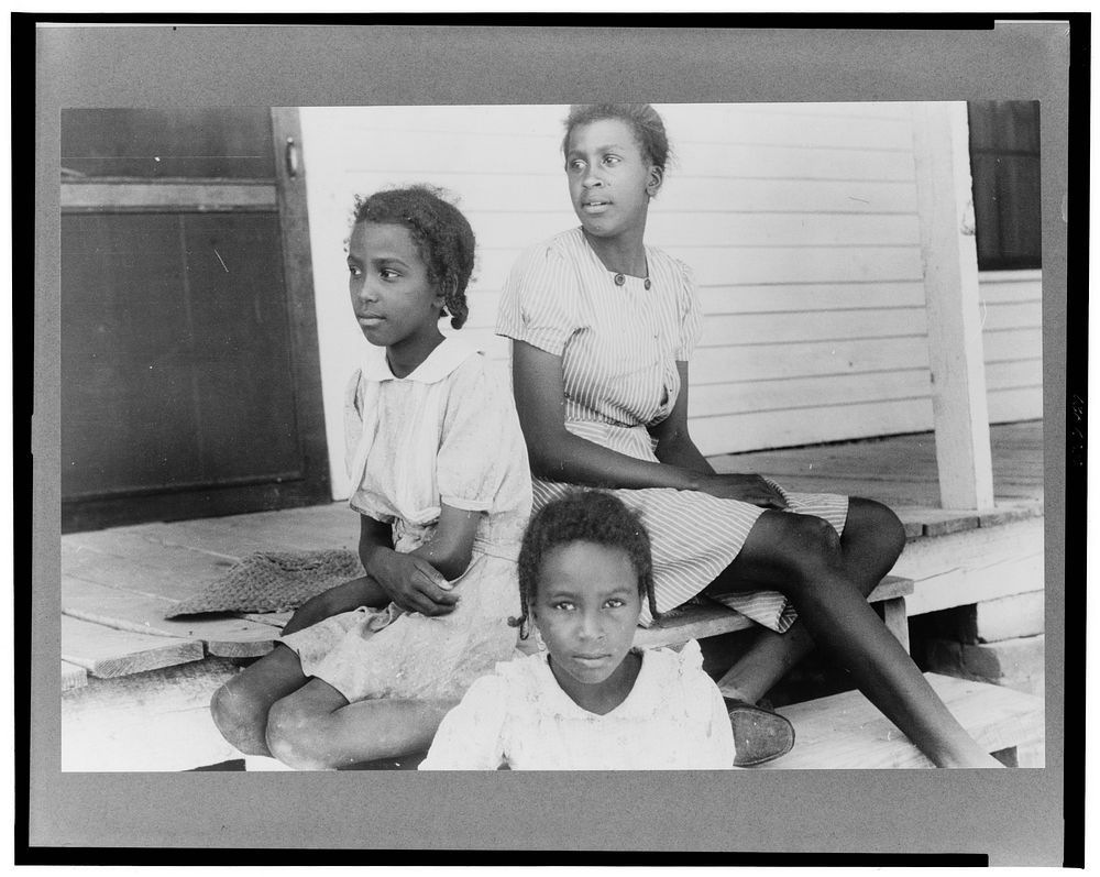 Some of the children of Mr. Buck Grant,  preacher near Woodville, Greene County, Georgia. Sourced from the Library of…