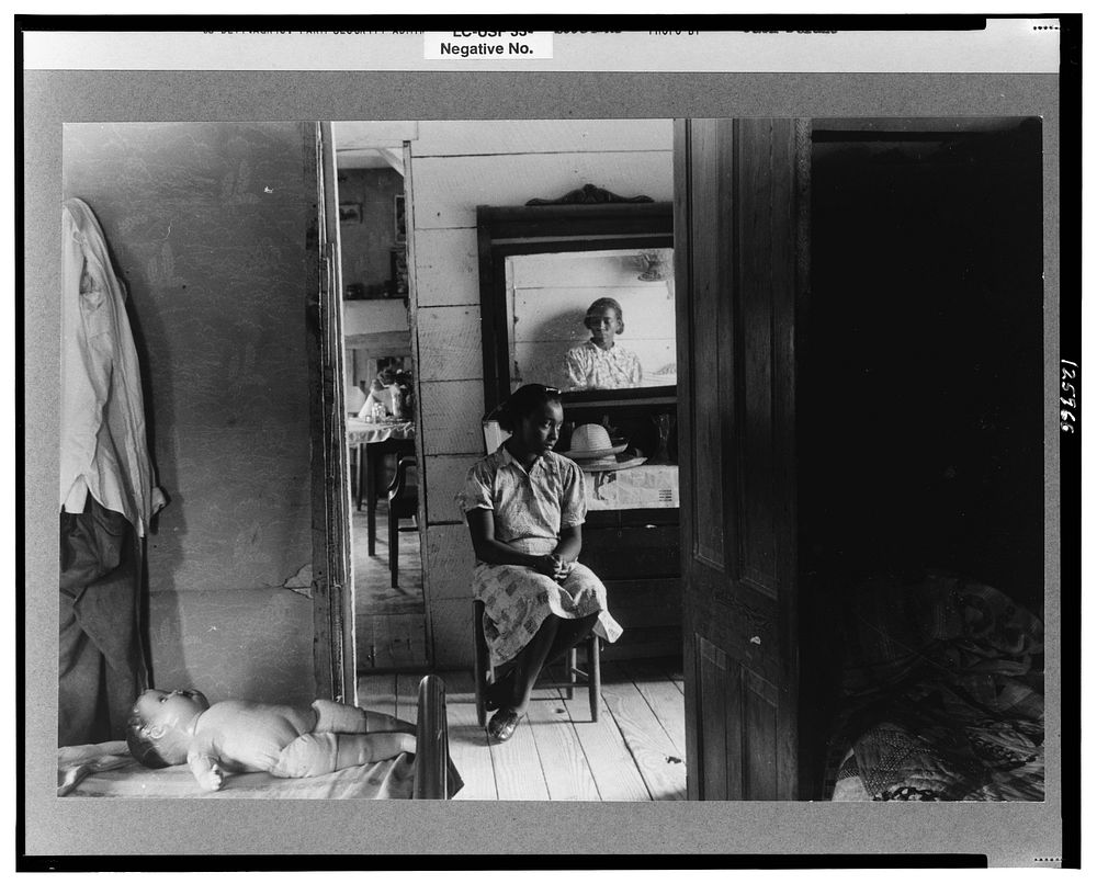 Daughter of a  FSA (Farm Security Administration) client, Greensboro, Greene County, Georgia. Sourced from the Library of…