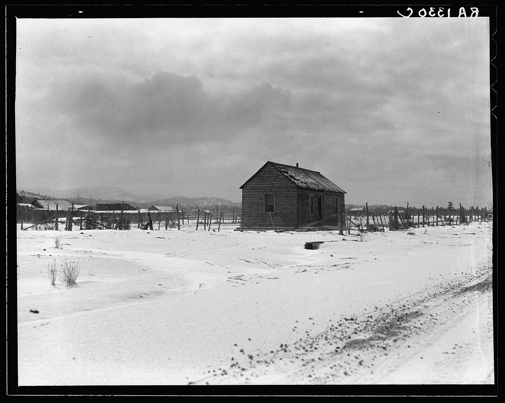 Typical home, still occupied. Widtsoe, Utah. Sourced from the Library of Congress.