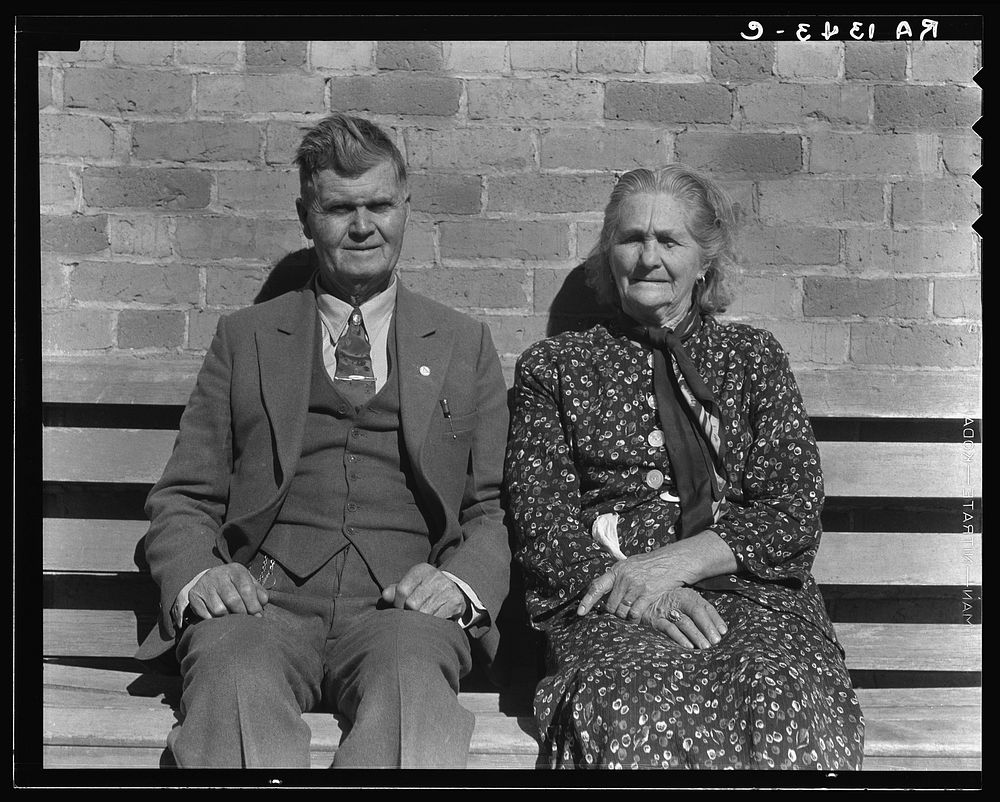 Latter Day Saints portrait group. These people, man and wife, are both eighty-five years old. Converts to Mormonism from…