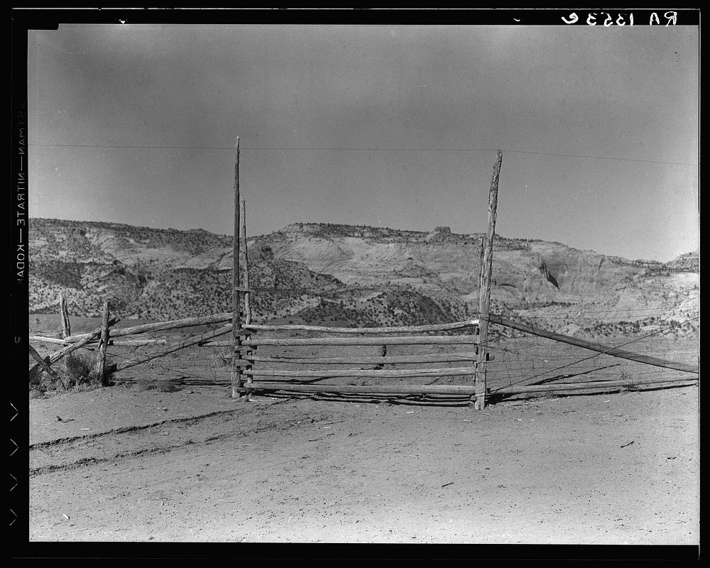 From the village to the field. Escalante, Utah. Sourced from the Library of Congress.