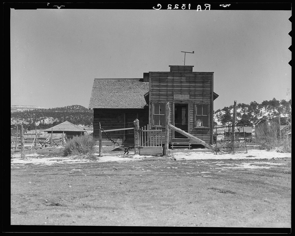 Widtsoe post office. Utah. Sourced from the Library of Congress.