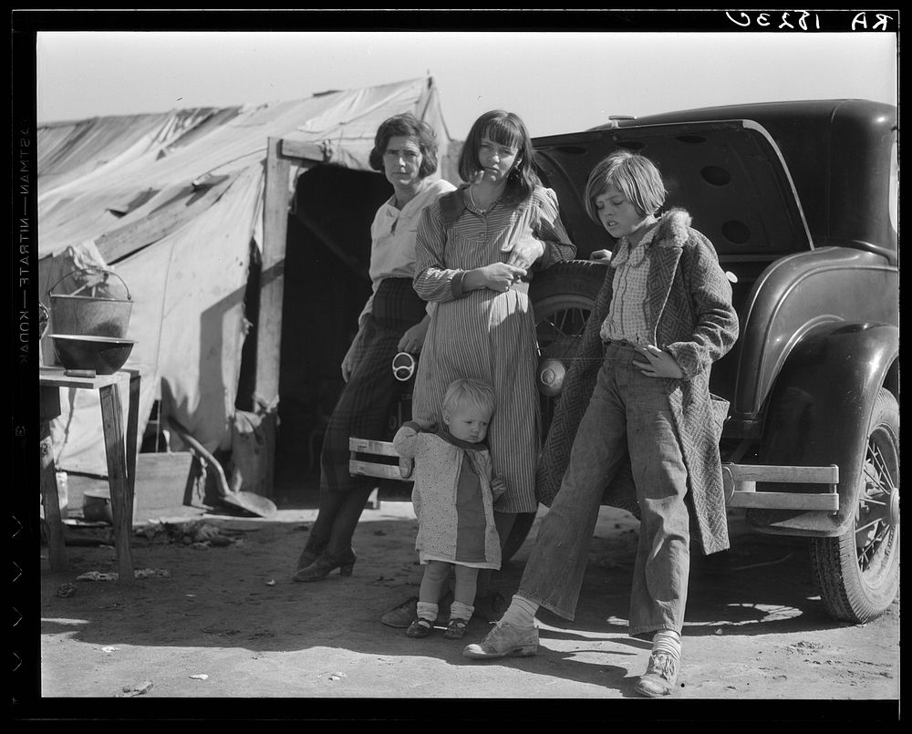 Drought refugees. California by Dorothea Lange