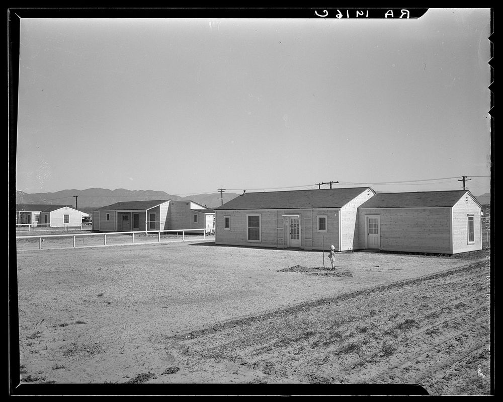 San Fernando federal subsistence homesteads. Forty occupied homes, each with nearly an acre. Average yearly income eight…
