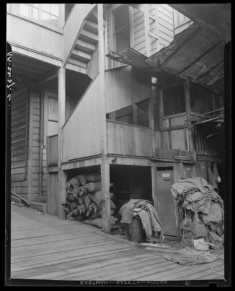 Backyard. North Beach District (Italians). San Francisco, California. Sourced from the Library of Congress.