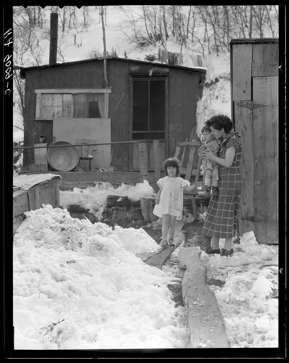 Home and family of a Utah coal miner. Consumers, near Price, Utah. Sourced from the Library of Congress.
