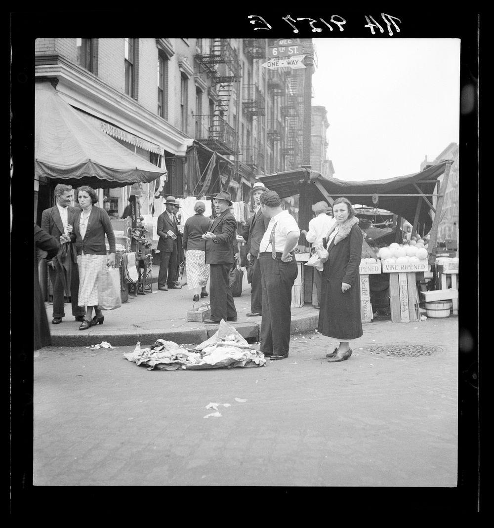 Background photo for Hightstown project. Sixth Street and Avenue C, New York City, where the Solomon family do their…