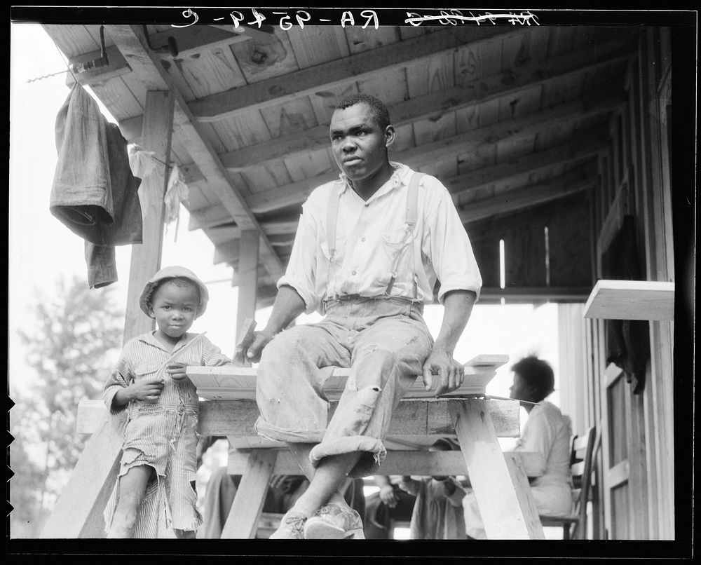 Evicted Arkansas sharecropper. One of the more active of the union members (Southern Tenant Farmers Union). Now building his…