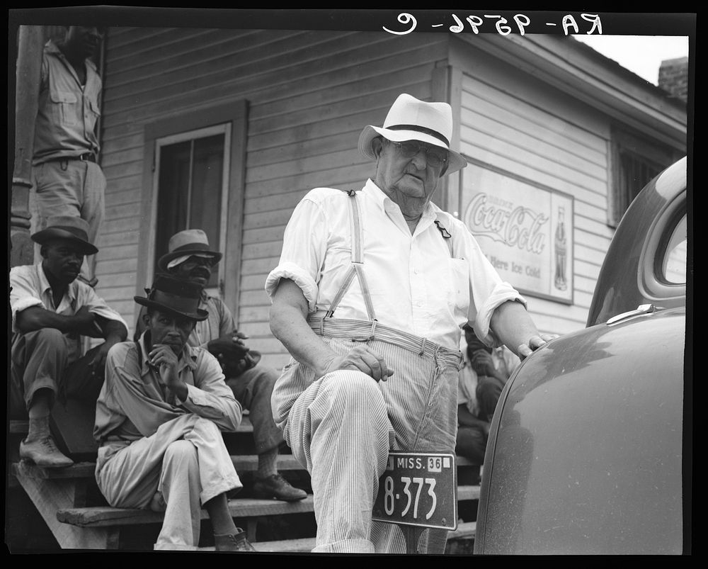 Plantation overseer. Mississippi Delta, near Clarksdale, Mississippi. Sourced from the Library of Congress.