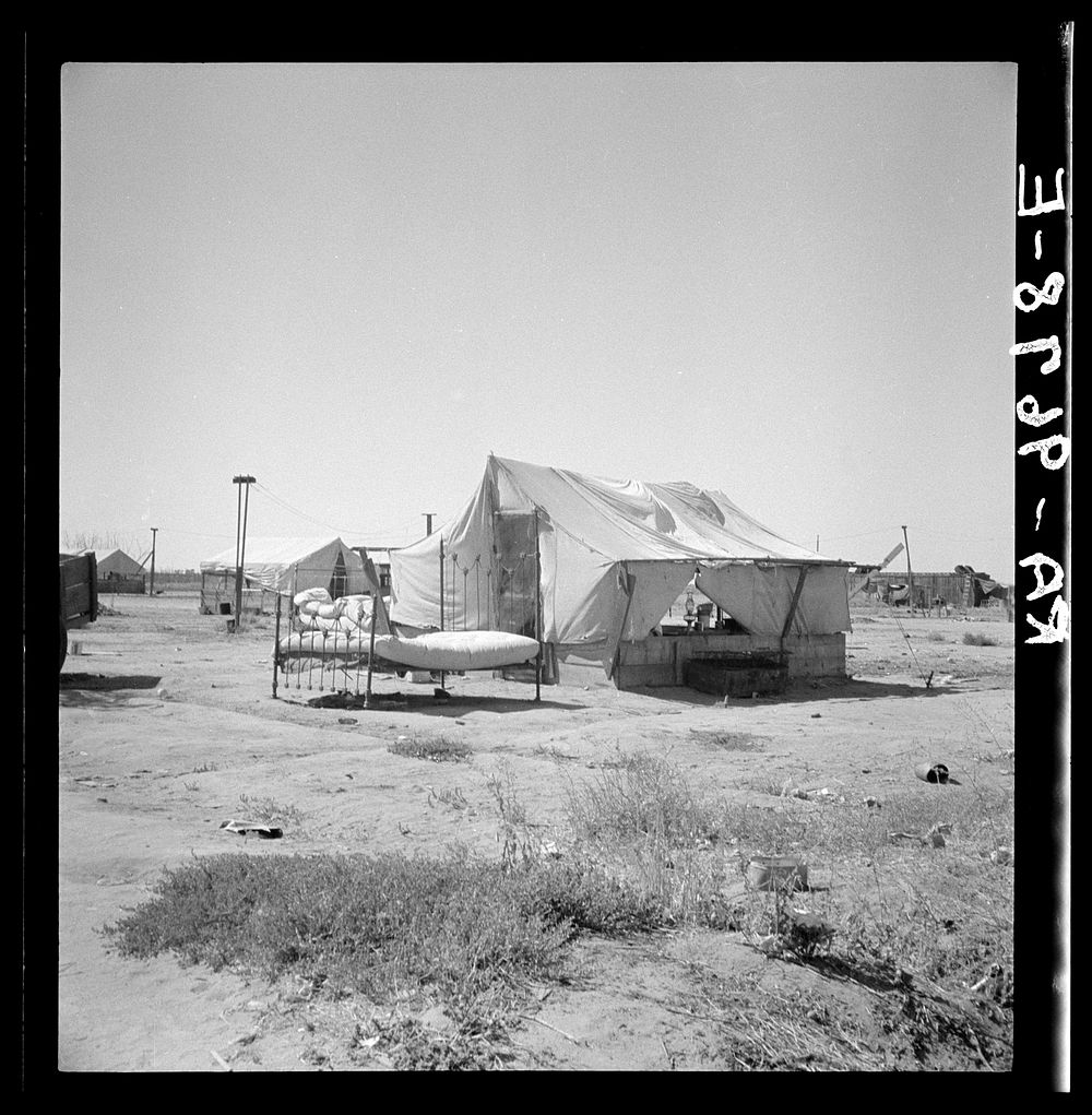California home of Oklahoma drought refugee. Sourced from the Library of Congress.