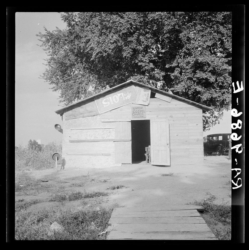 Church in Oklahoma County. Elm Grove, Oklahoma. Sourced from the Library of Congress.