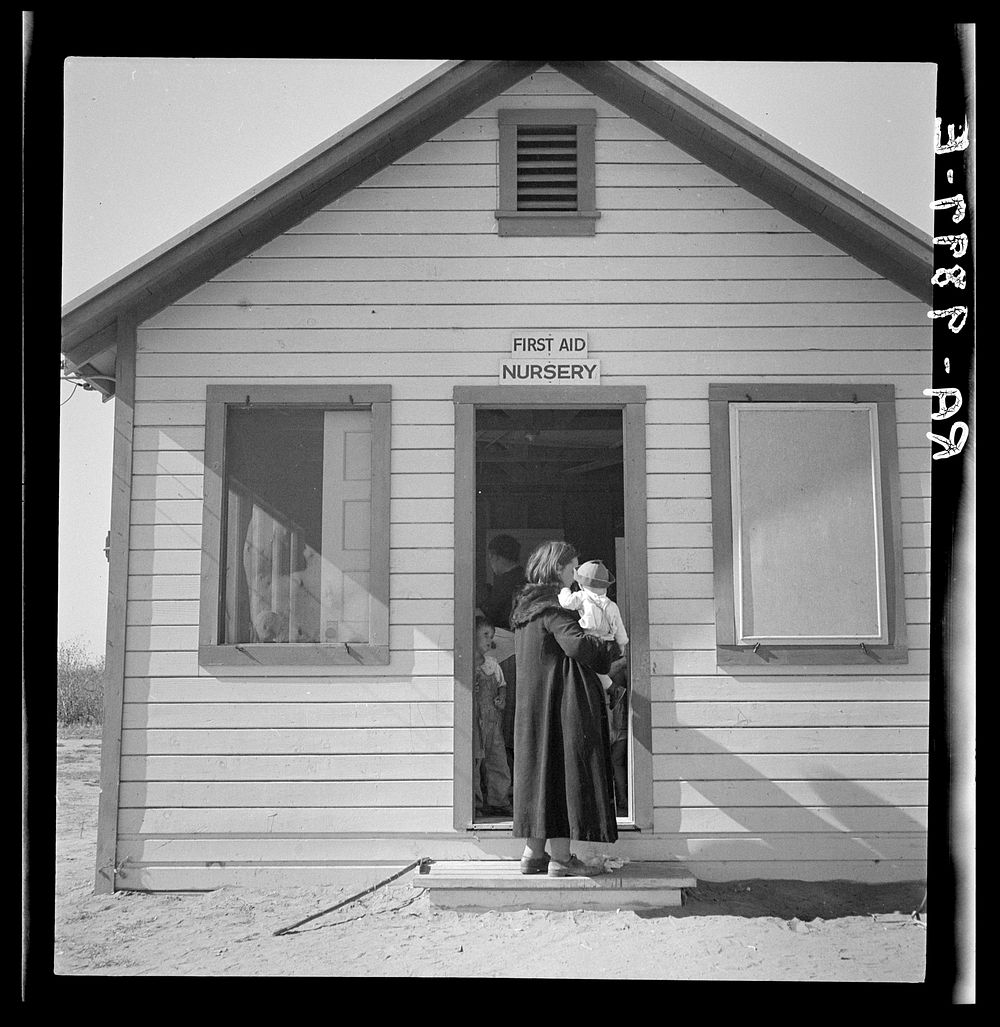 Nursery. Kern migrant camp, California. Sourced from the Library of Congress.