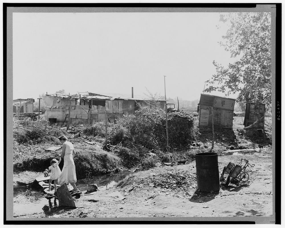 Squatter camp. California. Sourced from the Library of Congress.