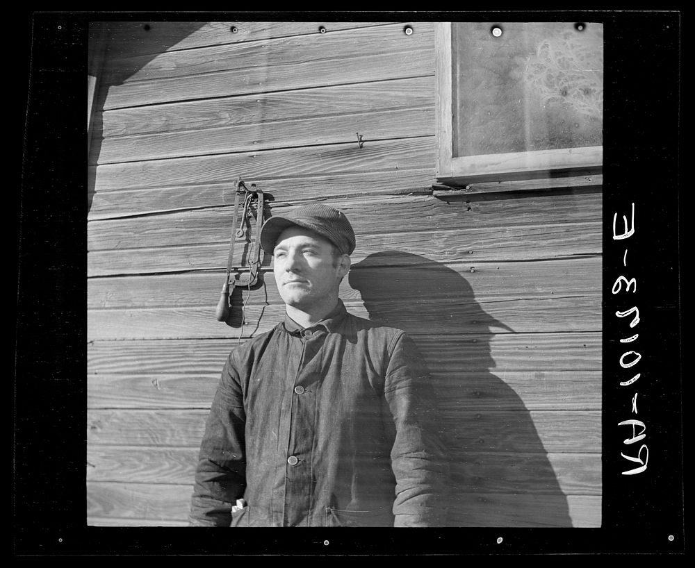 Frank Armstrong, tenant farmer near Marseilles, Illinois by Russell Lee
