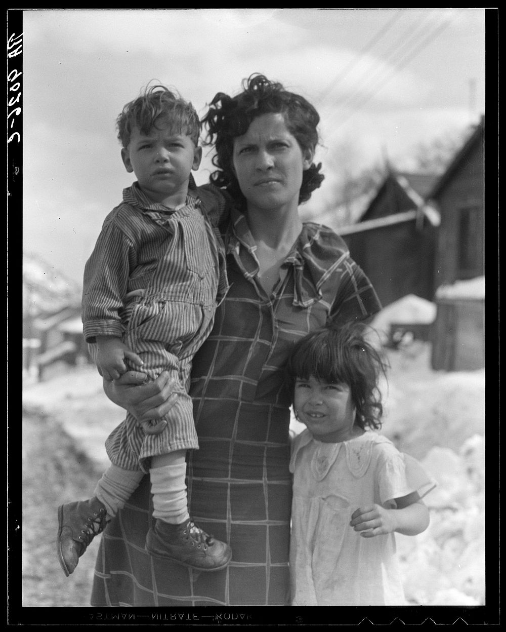 [Untitled photo, possibly related to: Home and family of a Utah coal miner. Consumers, near Price, Utah] by Dorothea Lange
