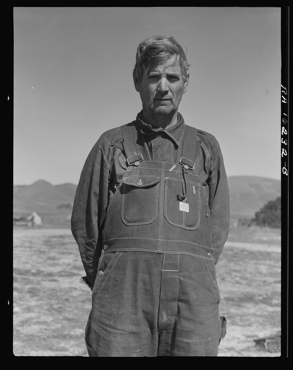A former tenant farmer from Texas now working in California as a pea picker. Nipomo, California. Sourced from the Library of…