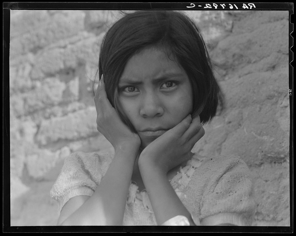 Daughter of Mexican field laborer. Near Chandler, Arizona by Dorothea Lange