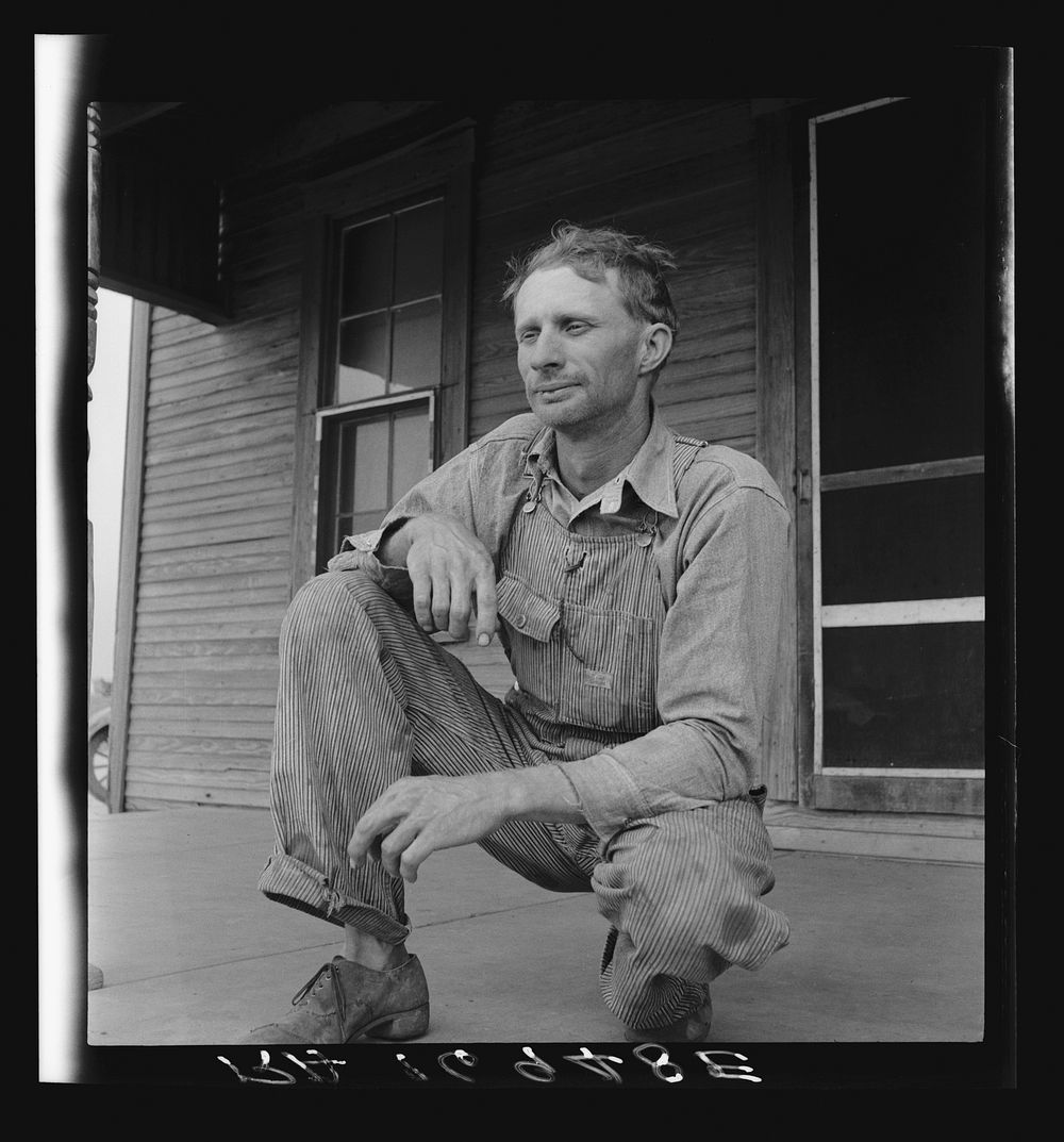 A tractor driver on a Texas cotton farm. He has a wife and two young children. The use of low paid day labor instead of…