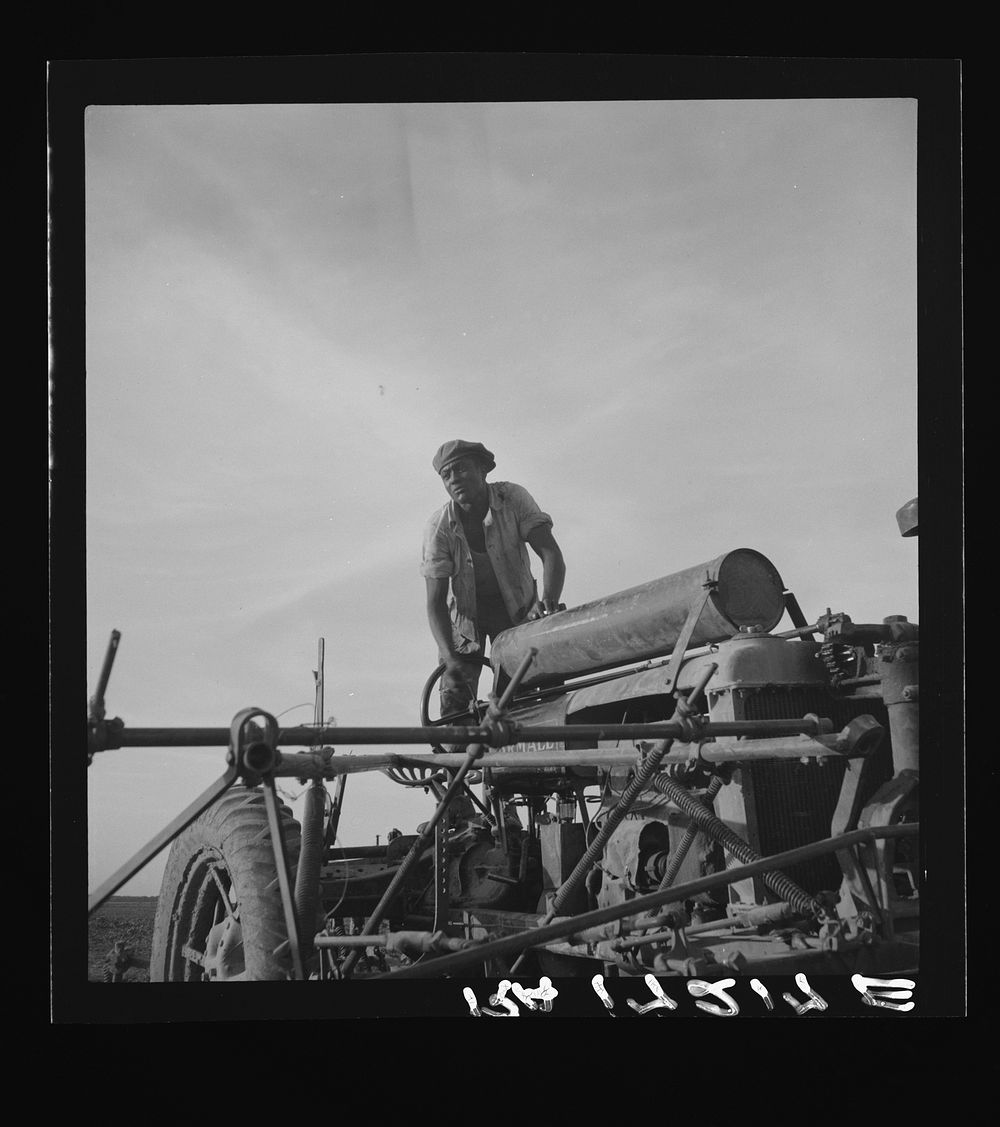  tractor driver. Aldridge Plantation, Mississippi. Sourced from the Library of Congress.