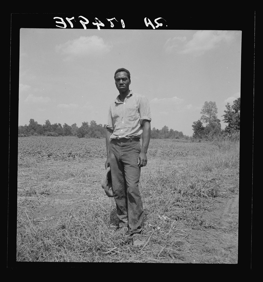 One of the farmers at the Delta cooperative farm. Hillhouse, Mississippi. Sourced from the Library of Congress.