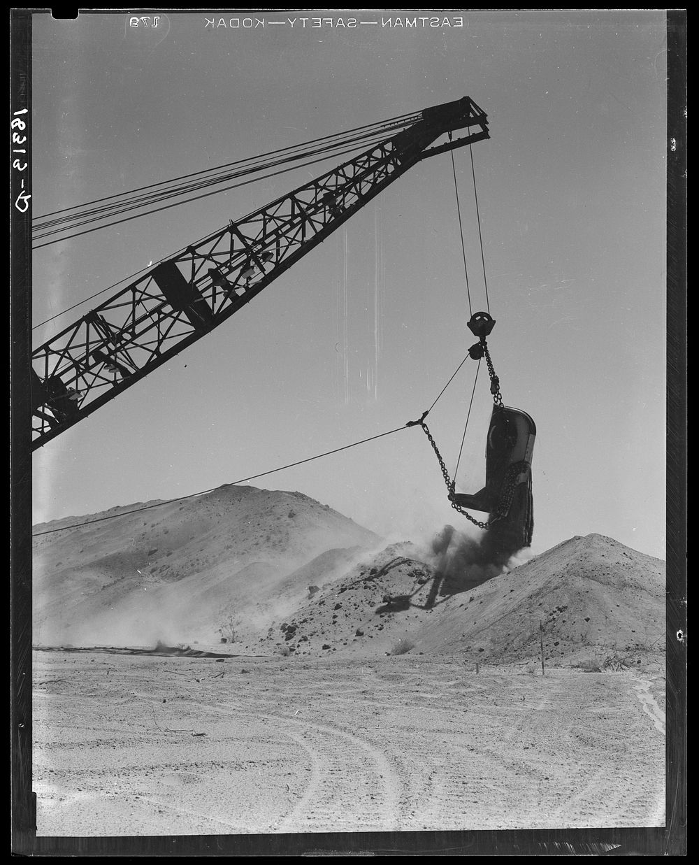 The All-American Canal under construction, Imperial County, California.  This big earth ditch will open new territory for…