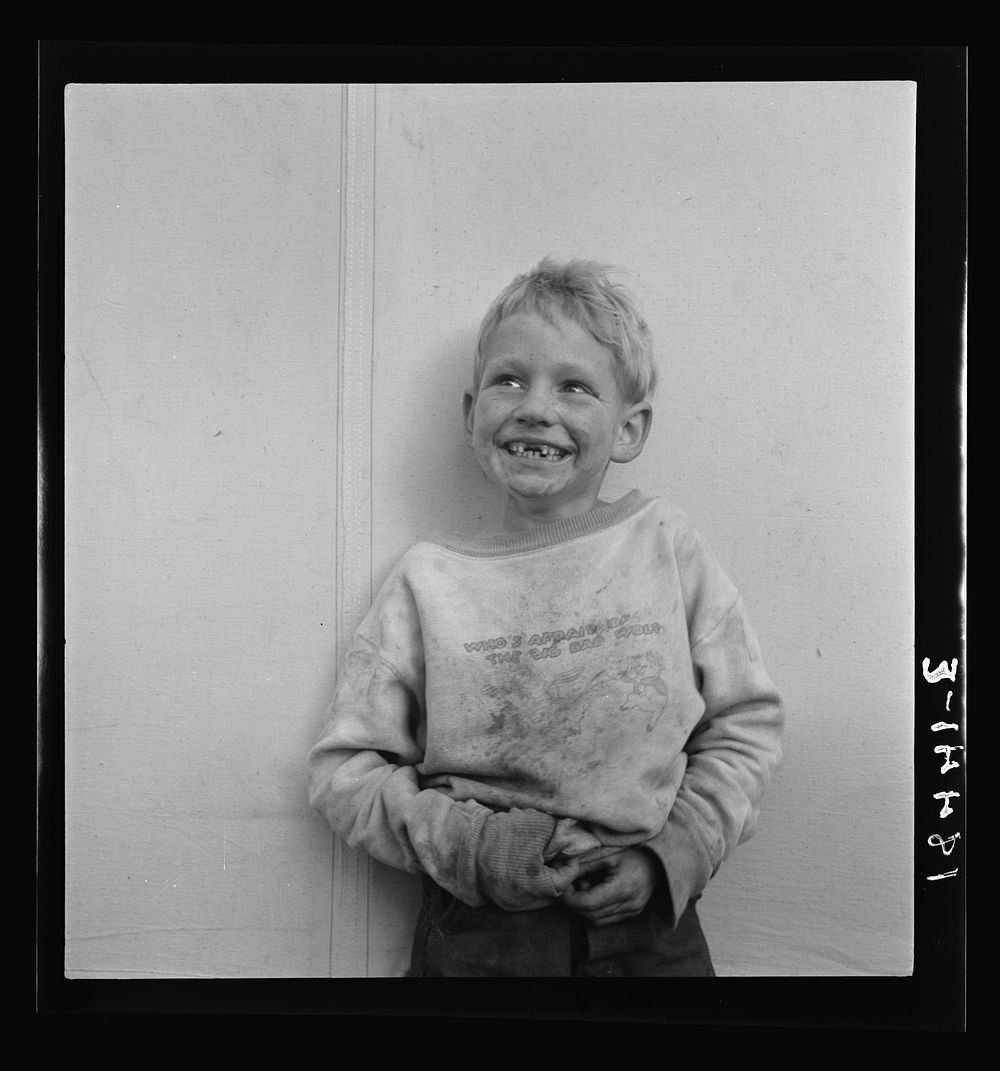 Migrant child in Shafter camp, Farm Security Administration. California by Dorothea Lange