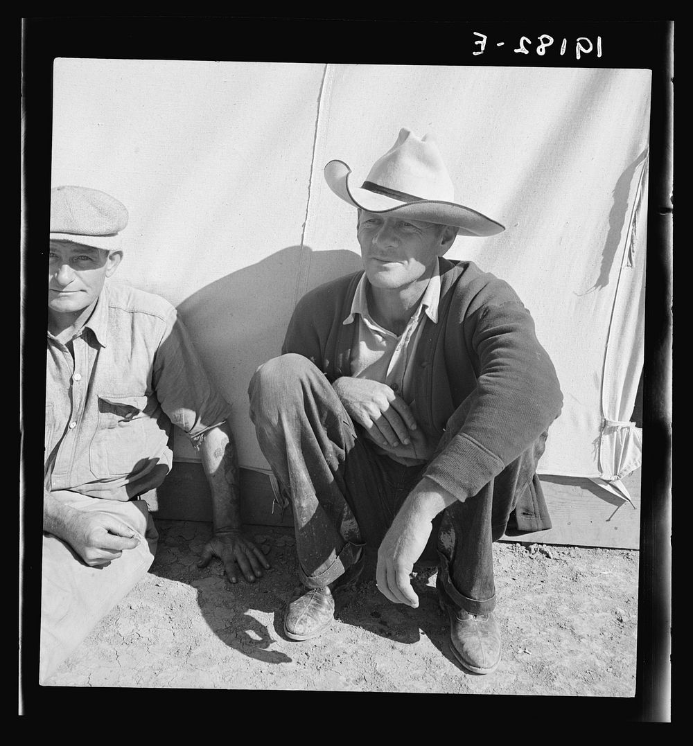 Migrant worker in camp. California. Sourced from the Library of Congress.