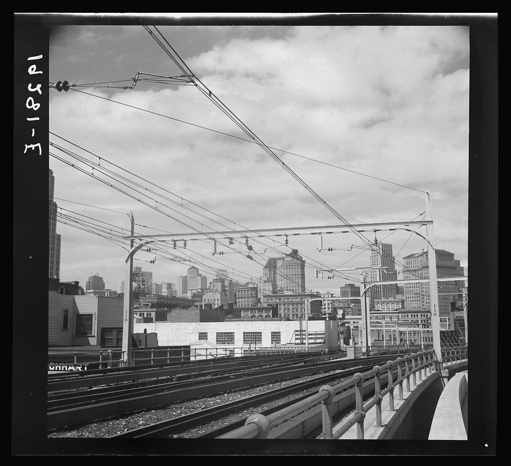 [Untitled photo, possibly related to: The city of San Francisco, California. Seen from the first street ramp of the San…