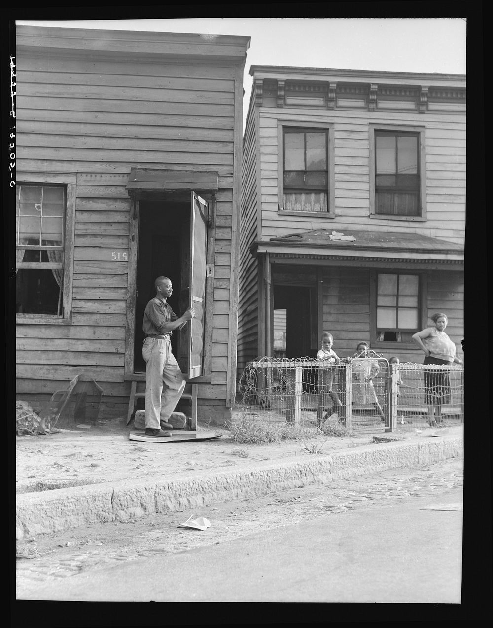 Housing. Richmond, Virginia. Twelve dollars a month for three rooms. Sourced from the Library of Congress.