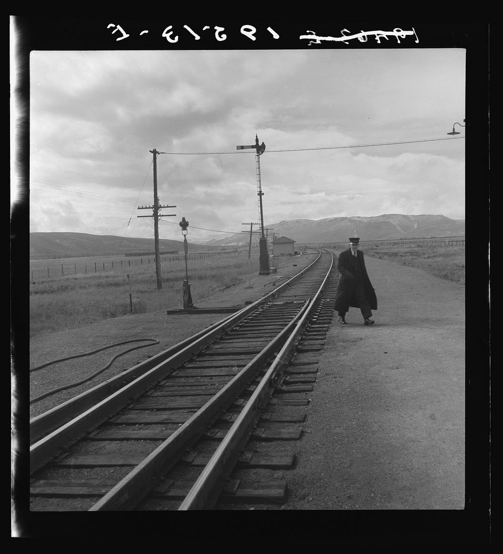 Brakeman on the Challenger. Nevada. Sourced from the Library of Congress.