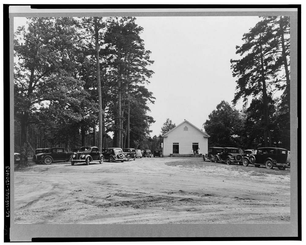 Wheeley's Church and grounds. Person County, North Carolina. Sourced from the Library of Congress.