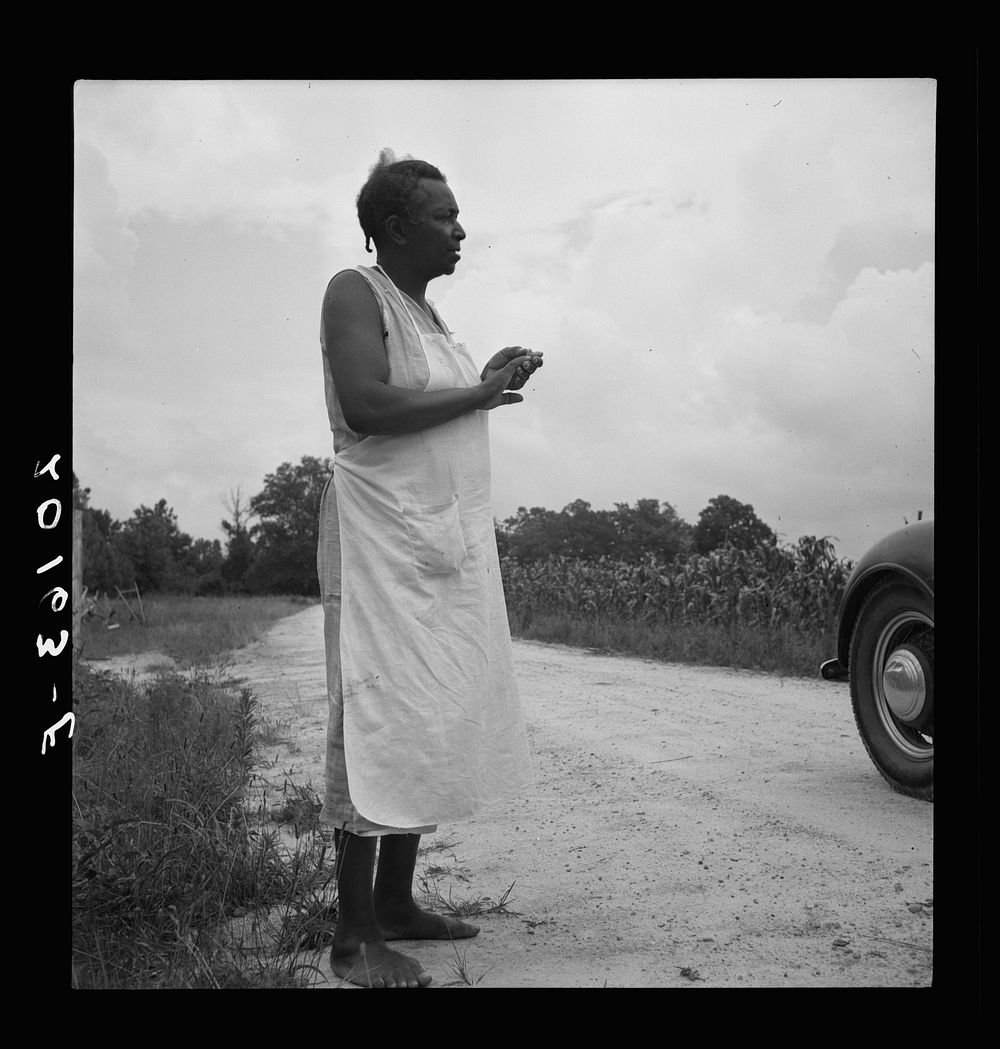 [Untitled photo, possibly related to: Daughter of  tenant farmer. Granville County, North Carolina]. Sourced from the…