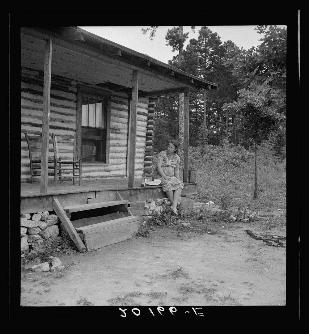 Millworker's home six miles north of Roxboro, North Carolina. Person County, North Carolina. Sourced from the Library of…
