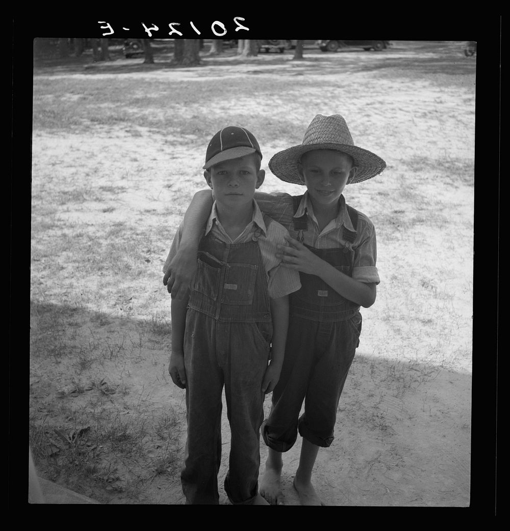 Young farm boys, natives of North Carolina. Person County, North Carolina. Sourced from the Library of Congress.