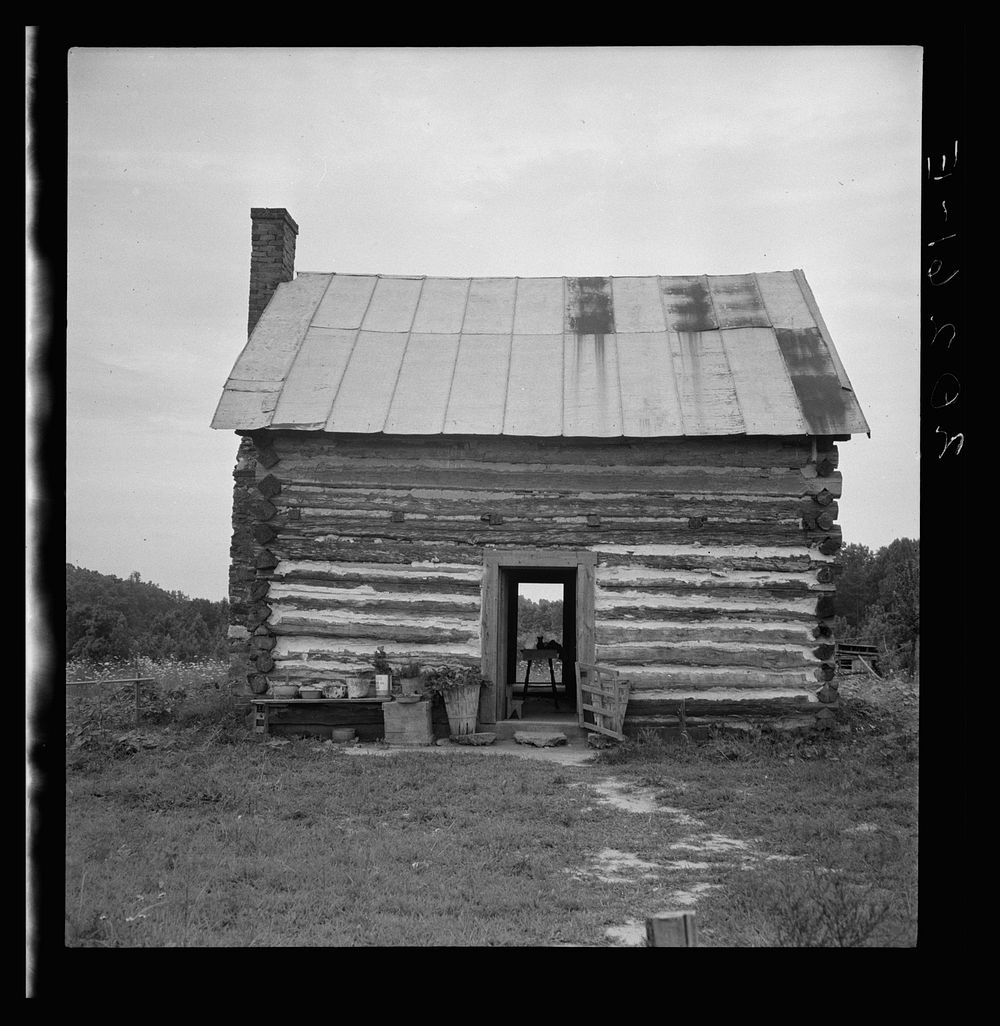 [Untitled photo, possibly related to: Young sharecropper and his first child. Hillside Farm. Person County, North Carolina].…