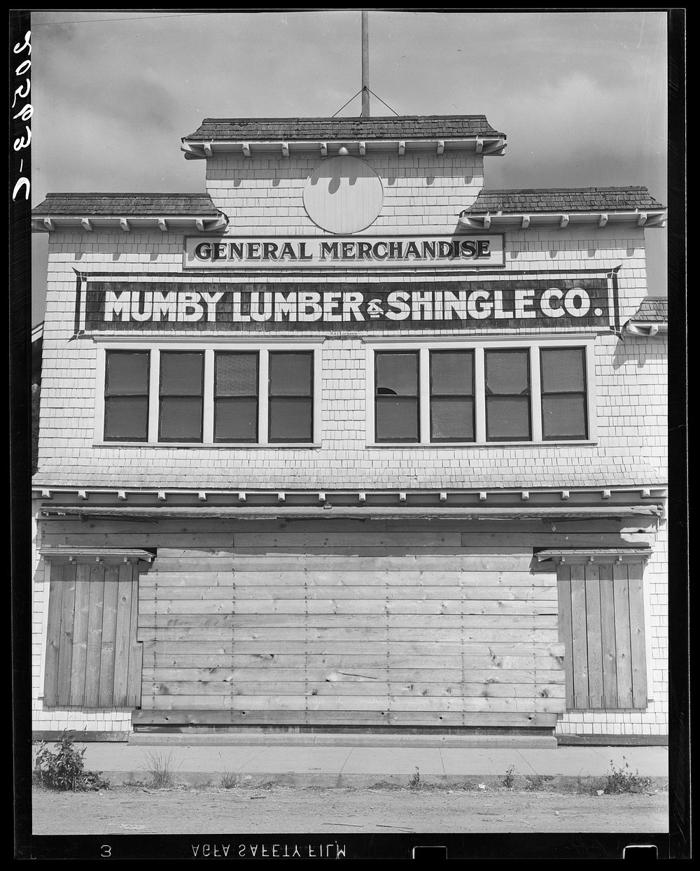 Office and company store, which shut down when mill closed in 1938. Western Washington, Grays Harbor County, Malone…