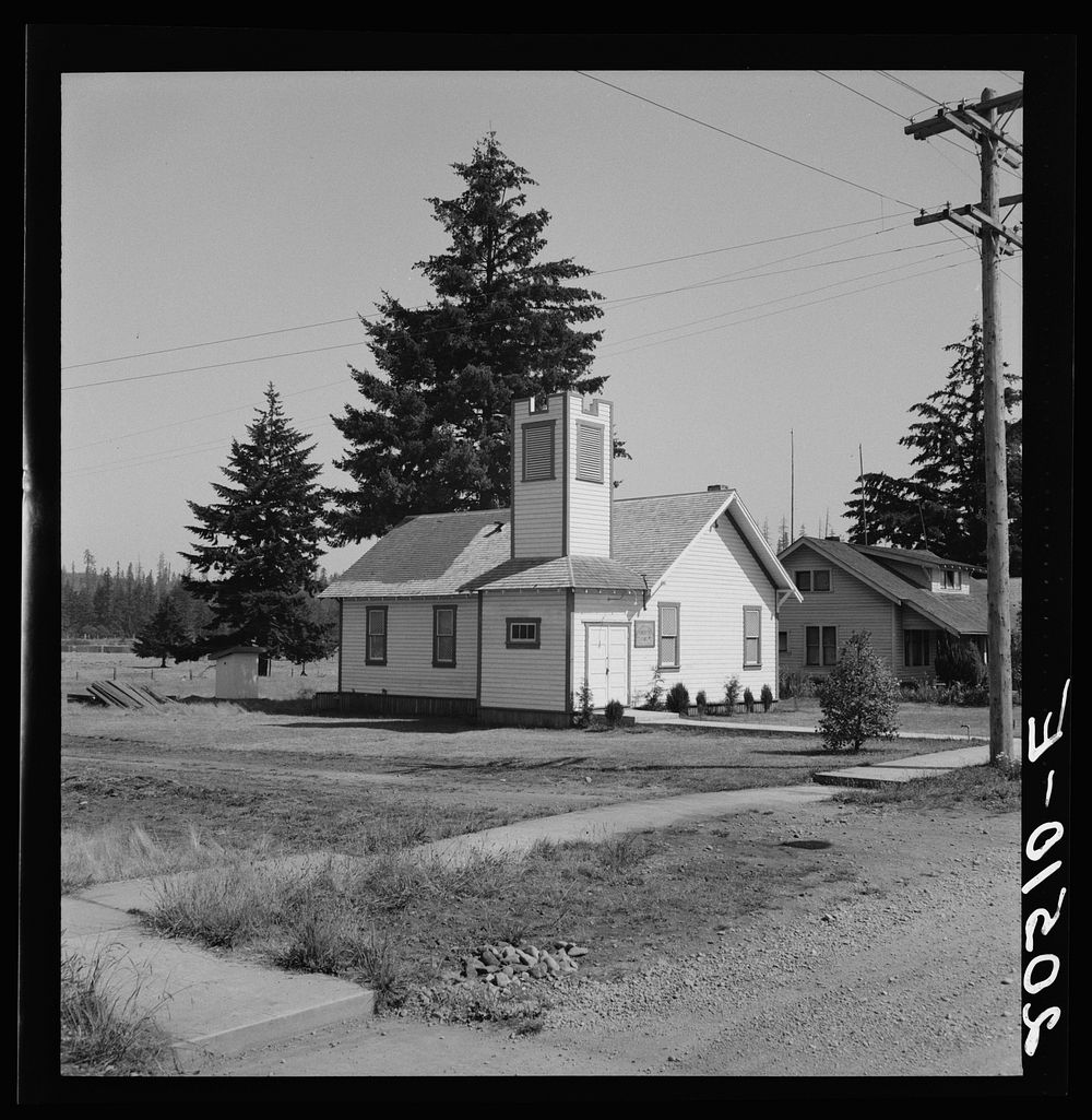 Western Washington, Thurston County, Tenino. Seven Day Adventist Church, one block off the main street from the bank..…