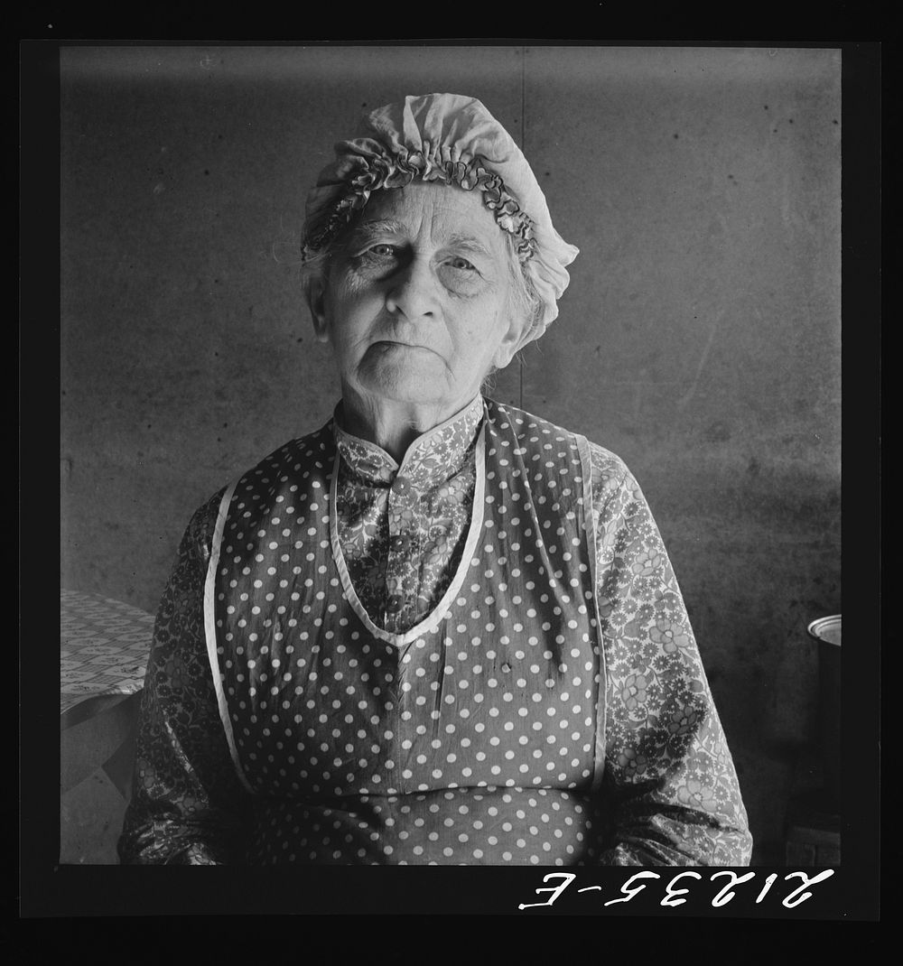 Soper grandmother, who lives with family. FSA (Farm Security Administration) borrower. Willow Creek area. Malheur County…