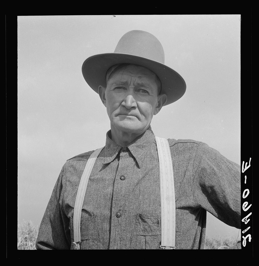 Mr. Wardlow, drought area farmer, adjusting to a Western farm. Dead Ox Flat, Malheur County, Oregon. Sourced from the…