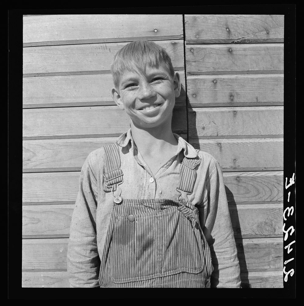 One of the younger Cleaver boys on new farm in Malheur County, Oregon by Dorothea Lange