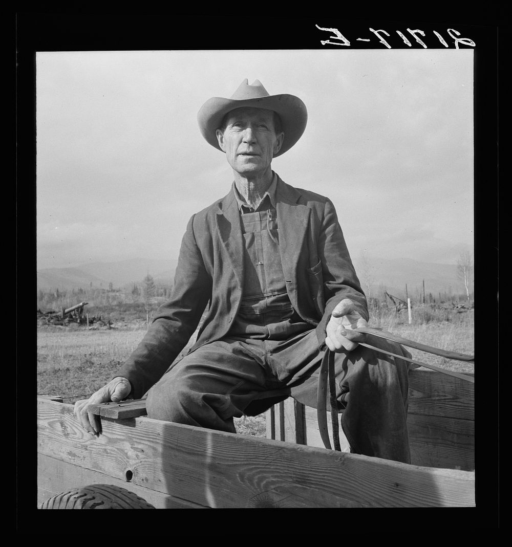Was Nebraska farmer, now developing land in cut-over area. Bonner County, Idaho. See general caption 50. Sourced from the…
