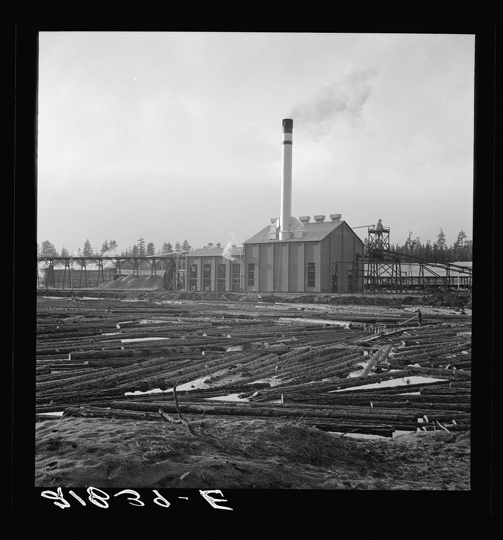 [Untitled photo, possibly related to: The new Gilchrist mill, open a week. Lumber mill. Gilchrist, Oregon. See general…