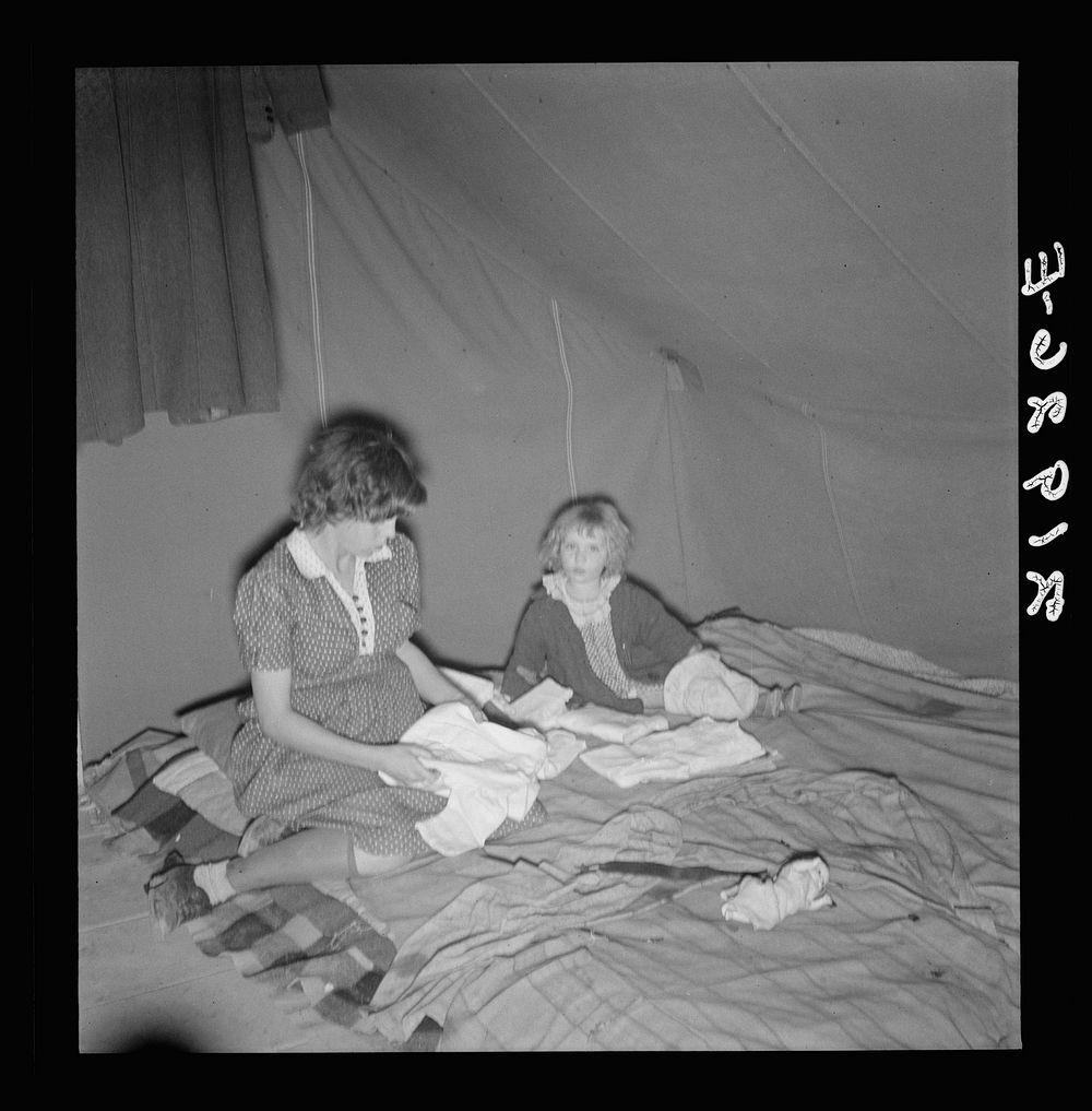 [Untitled photo, possibly related to: Baby clothes. Merrill, Klamath County, Oregon. In FSA (Farm Security Administration)…