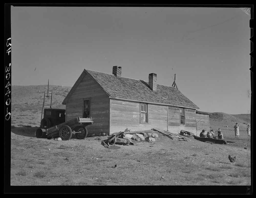 Home of Frank Weeks near Williston, North Dakota by Russell Lee