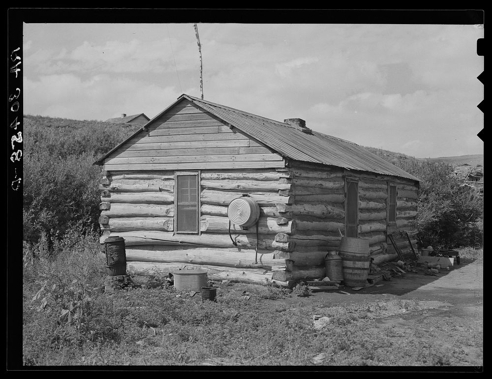 Home of William Huravitch. Williams County, North Dakota by Russell Lee