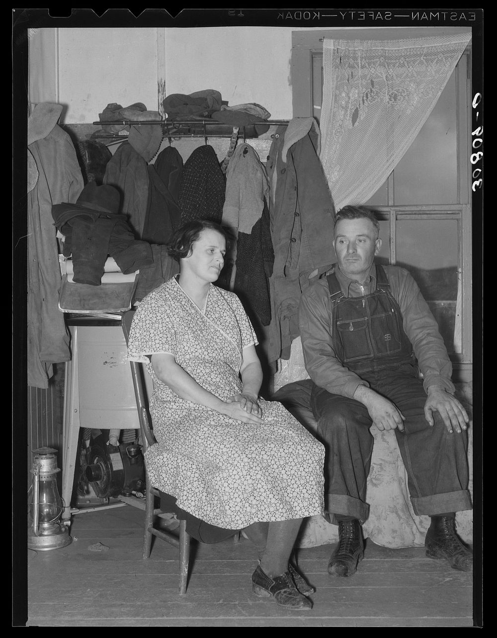 Mr. and Mrs. John Lynch, parents of thirteen children. Near Williston, North Dakota by Russell Lee