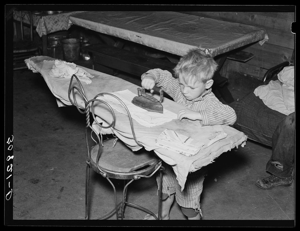 Son of John Harshenberger [i.e. Harshbarger], Mennonite farmer. Sheridan County, Montana by Russell Lee